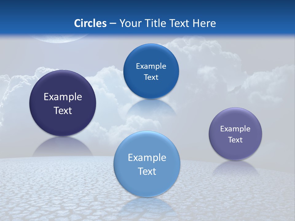 Moon And Clouds PowerPoint Template