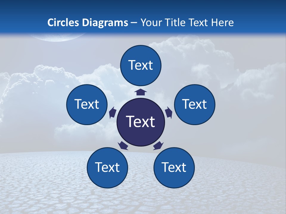 Moon And Clouds PowerPoint Template
