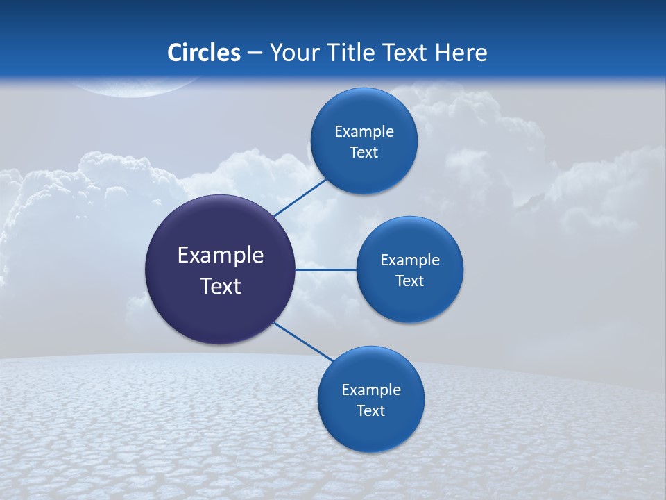 Moon And Clouds PowerPoint Template