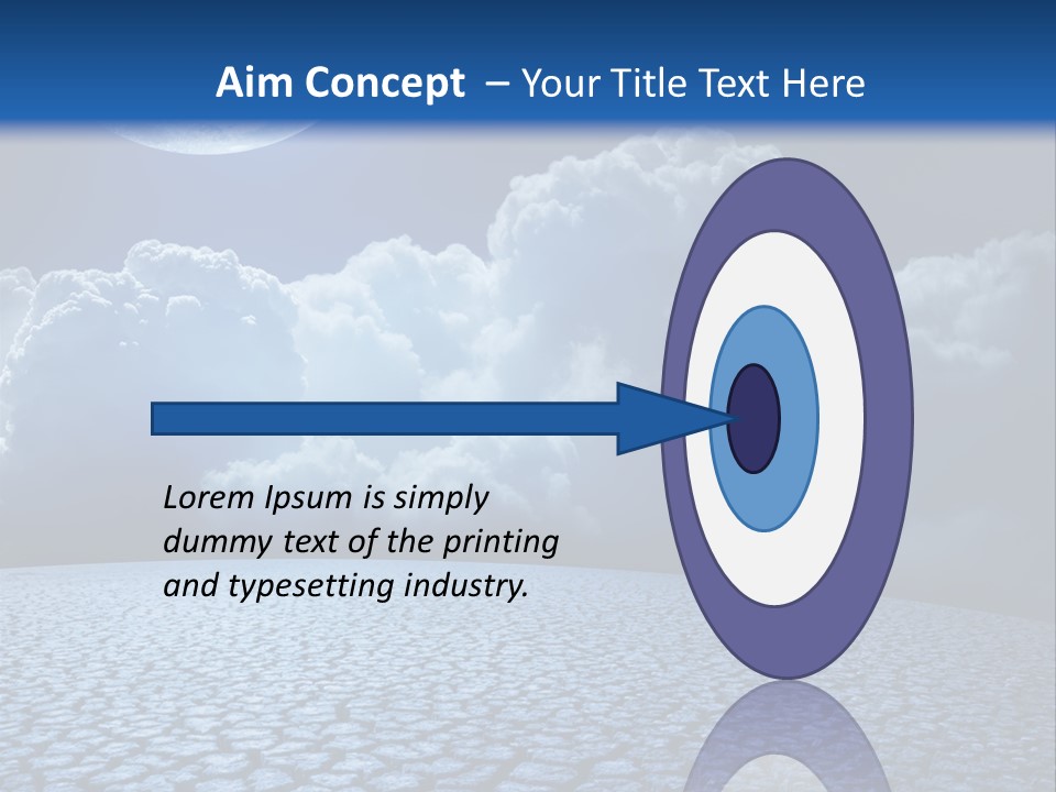 Moon And Clouds PowerPoint Template