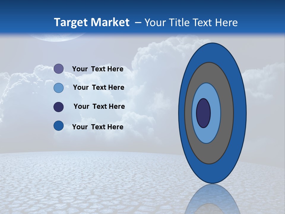 Moon And Clouds PowerPoint Template