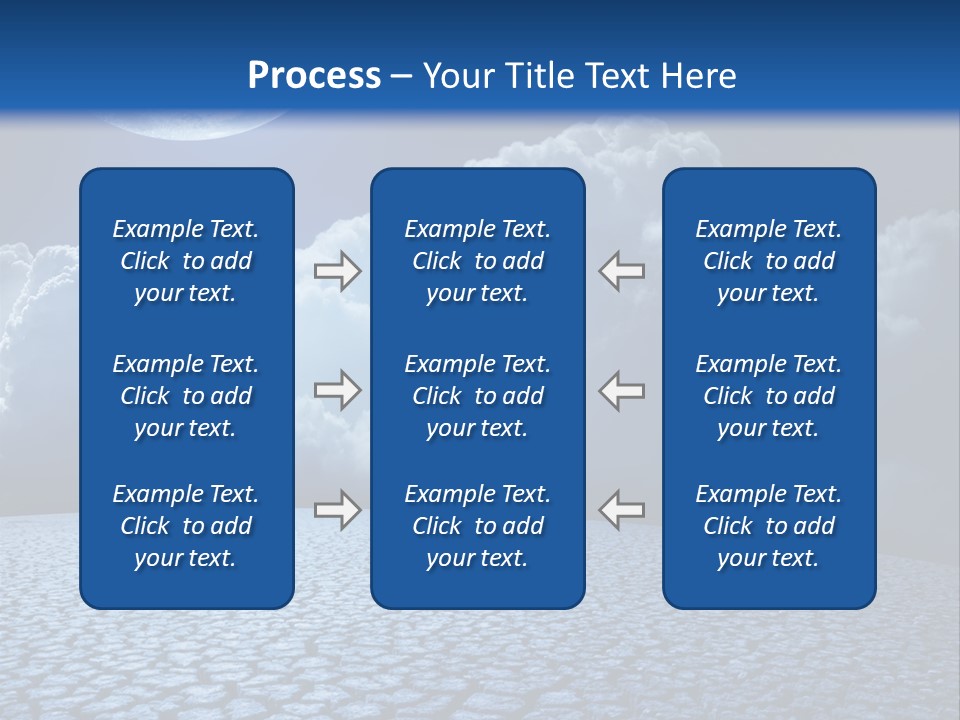 Moon And Clouds PowerPoint Template