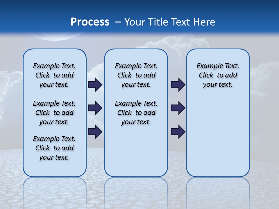 Moon And Clouds PowerPoint Template