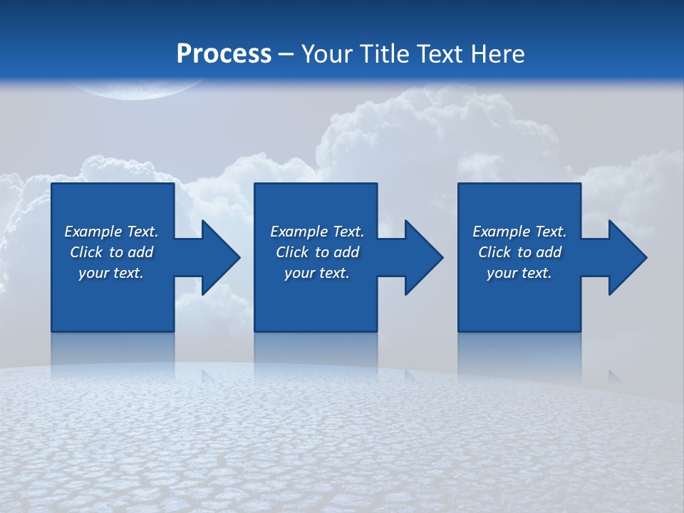 Moon And Clouds PowerPoint Template
