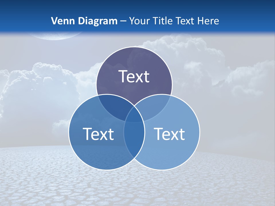 Moon And Clouds PowerPoint Template