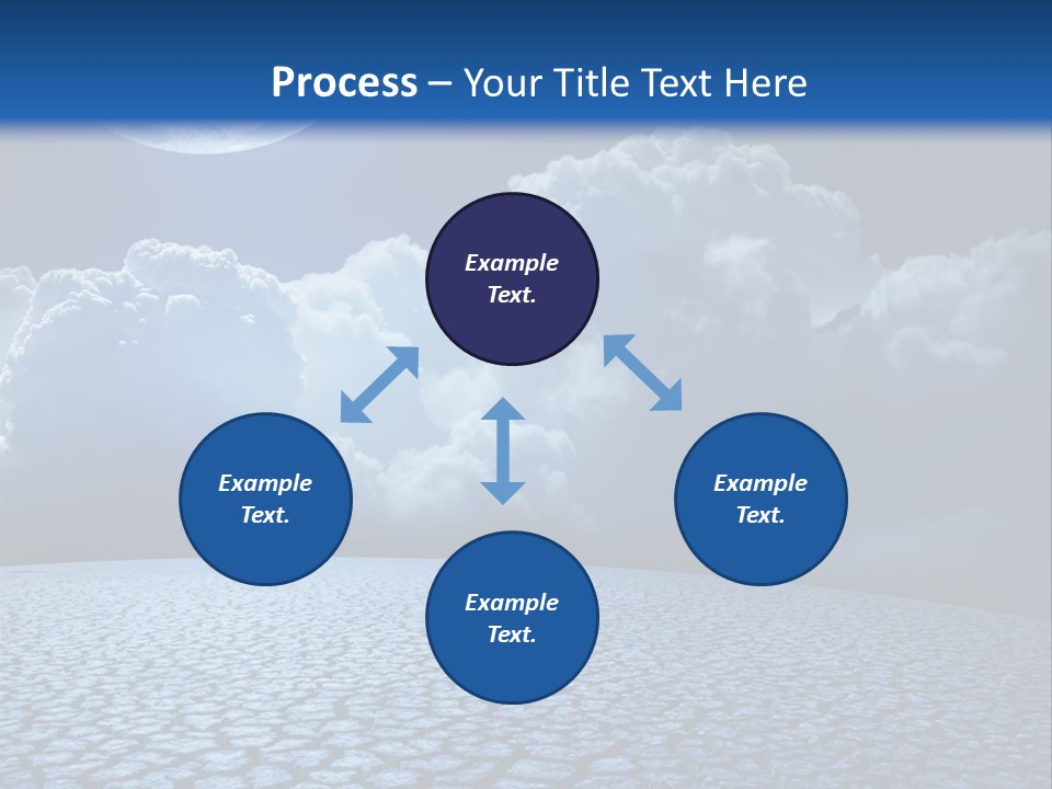 Moon And Clouds PowerPoint Template