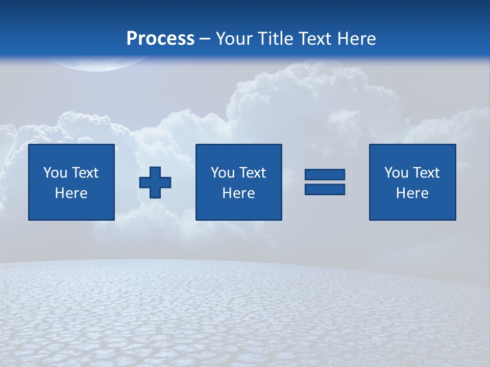 Moon And Clouds PowerPoint Template