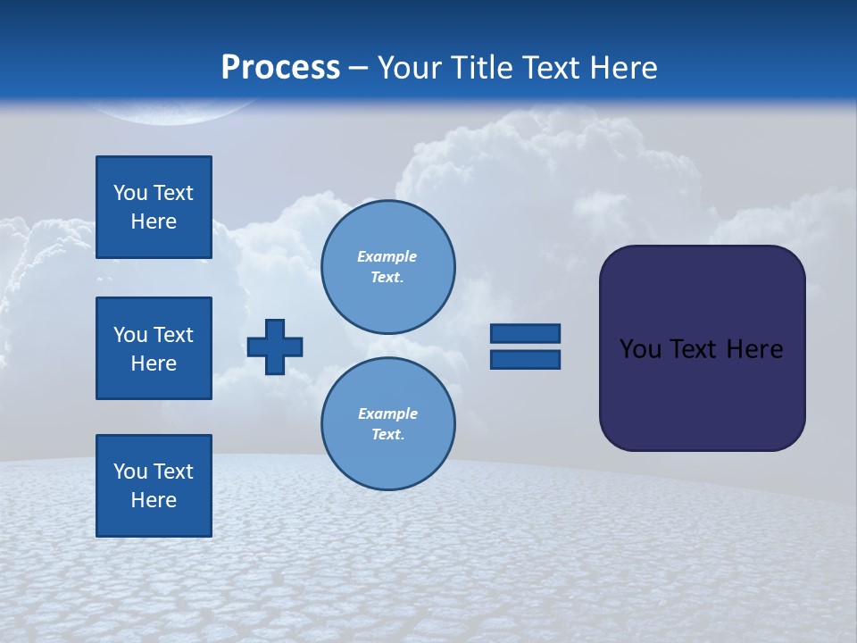 Moon And Clouds PowerPoint Template