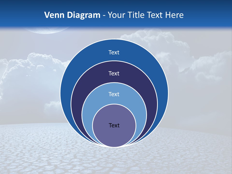 Moon And Clouds PowerPoint Template