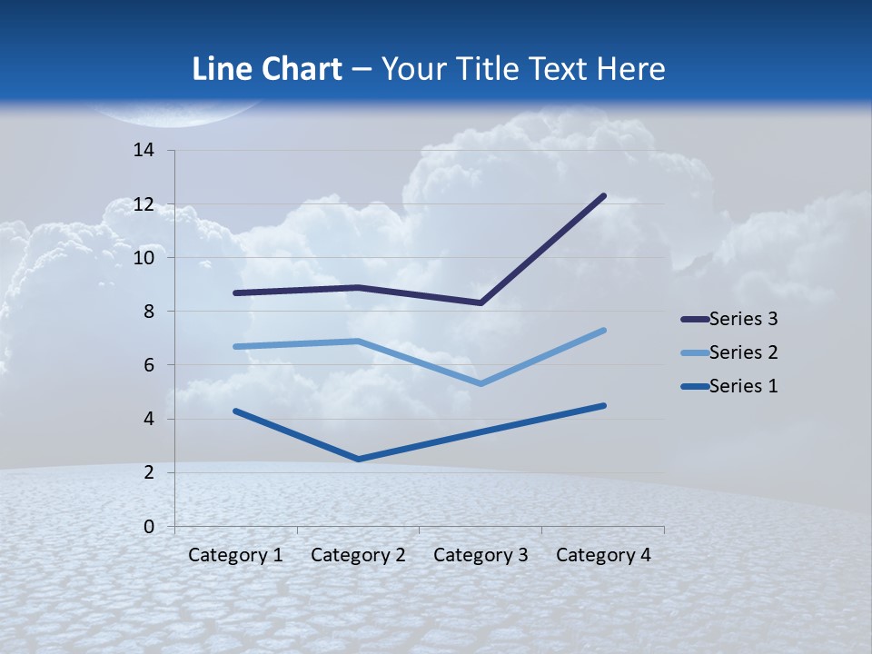 Moon And Clouds PowerPoint Template