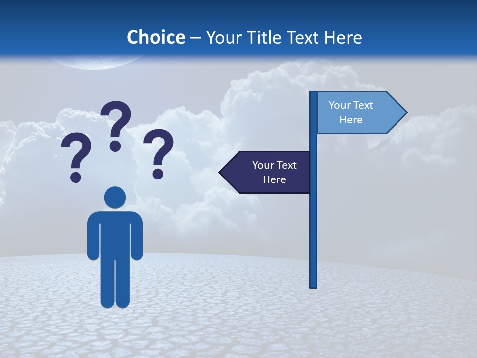 Moon And Clouds PowerPoint Template