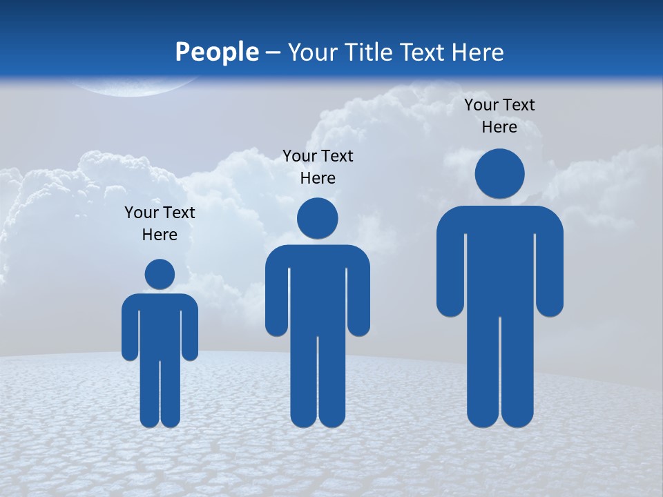 Moon And Clouds PowerPoint Template