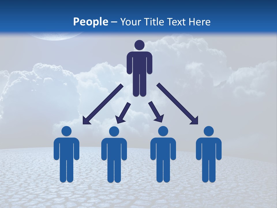 Moon And Clouds PowerPoint Template