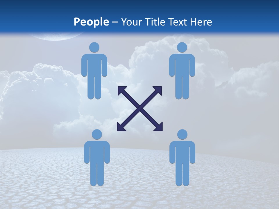 Moon And Clouds PowerPoint Template