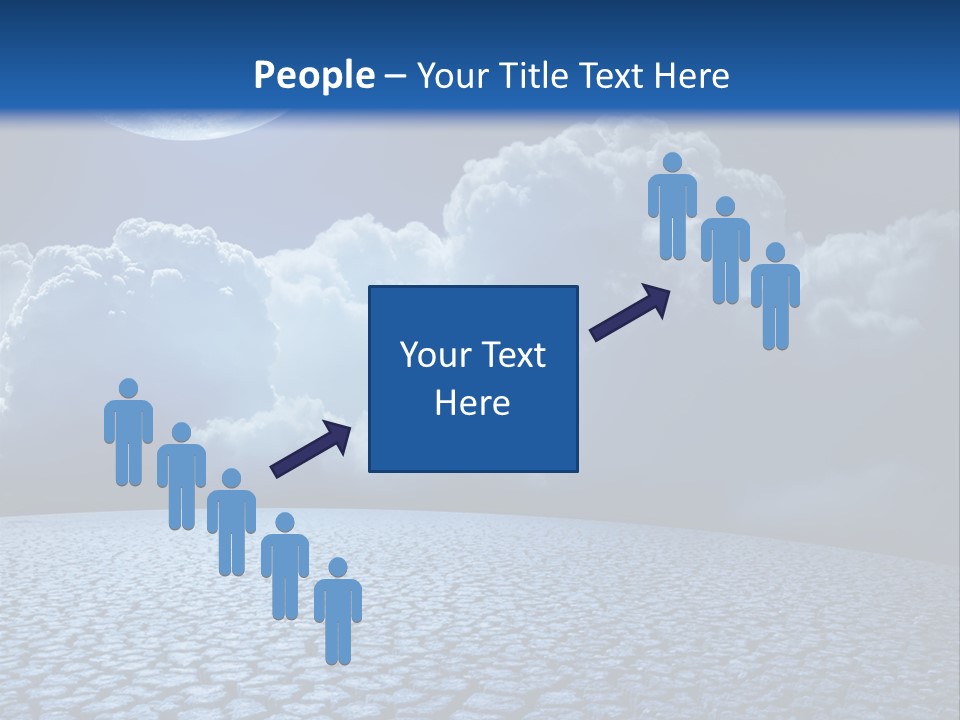 Moon And Clouds PowerPoint Template