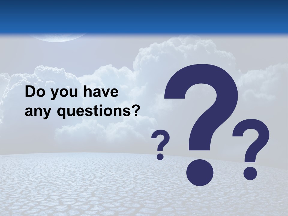 Moon And Clouds PowerPoint Template