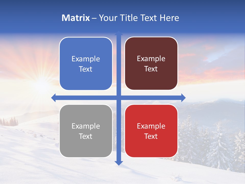 Winter Sunset PowerPoint Template