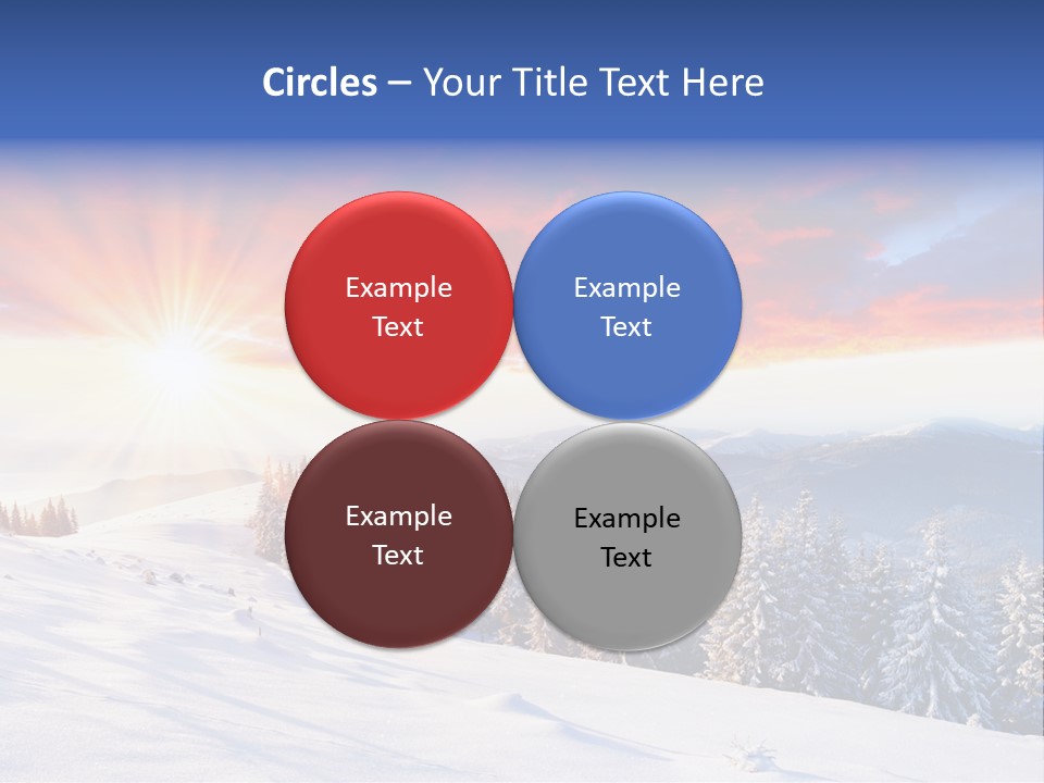 Winter Sunset PowerPoint Template