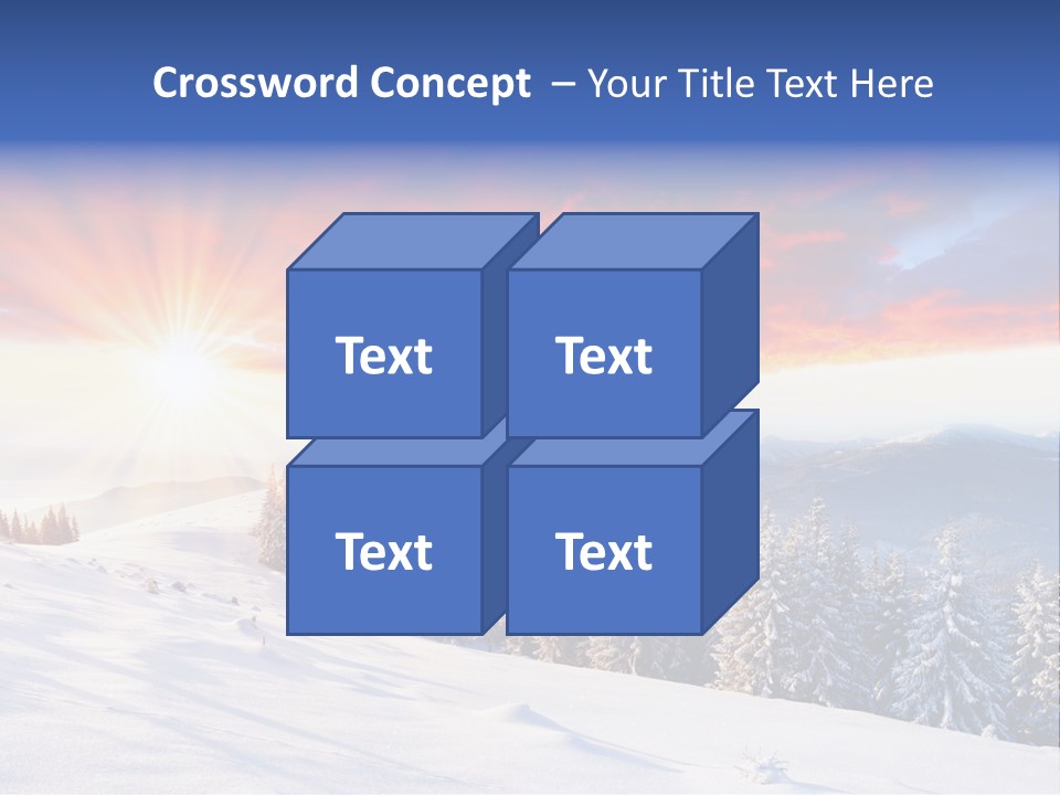 Winter Sunset PowerPoint Template