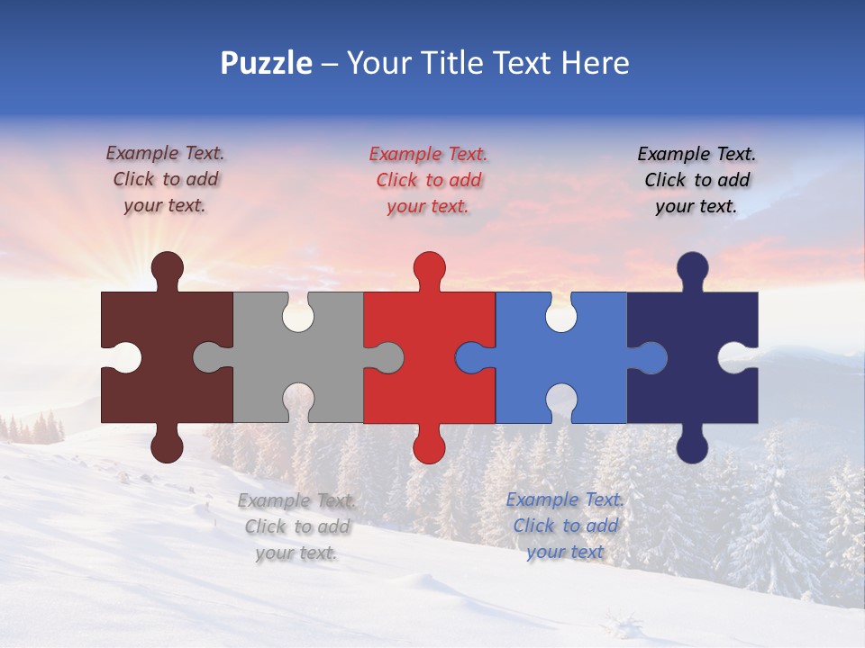 Winter Sunset PowerPoint Template