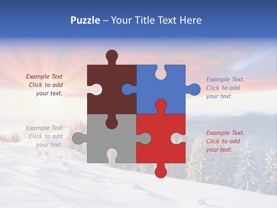 Winter Sunset PowerPoint Template