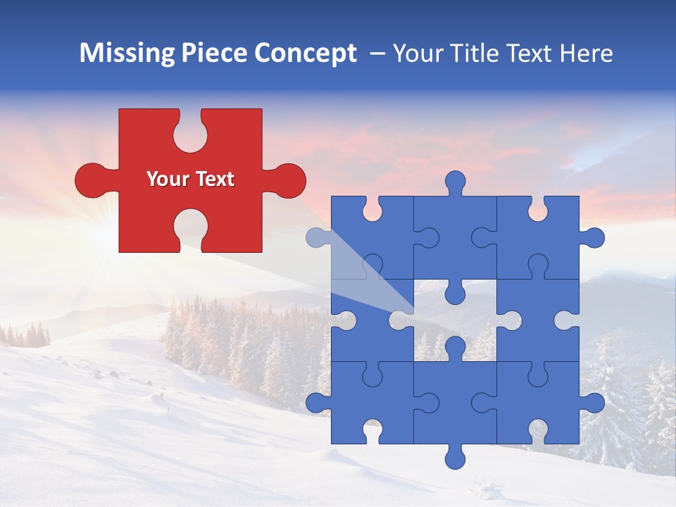 Winter Sunset PowerPoint Template