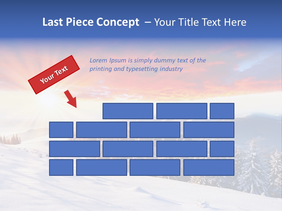 Winter Sunset PowerPoint Template