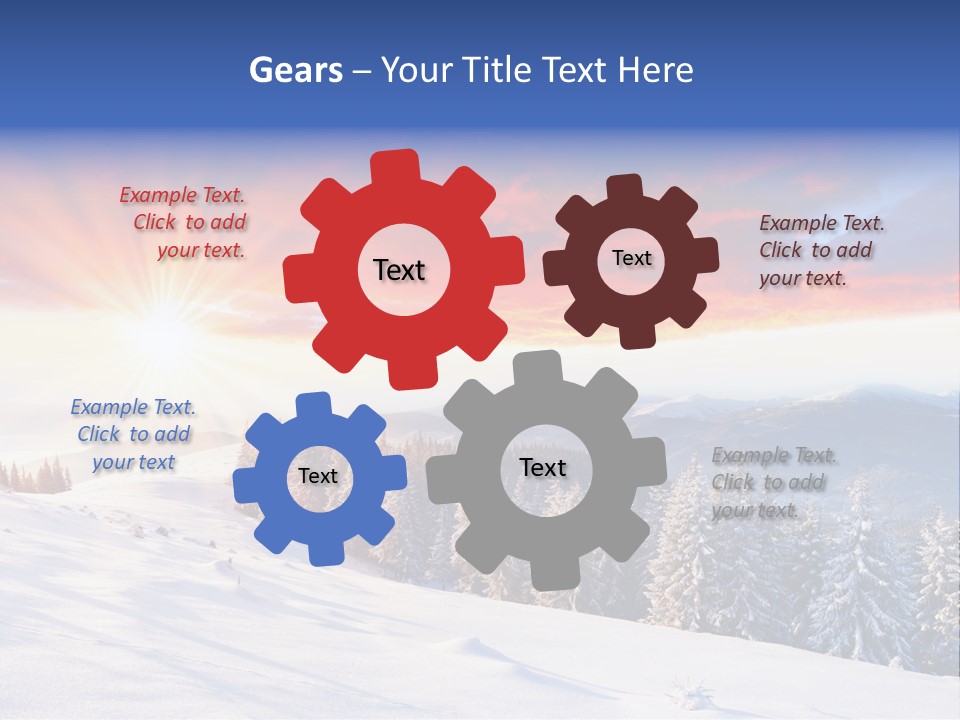 Winter Sunset PowerPoint Template