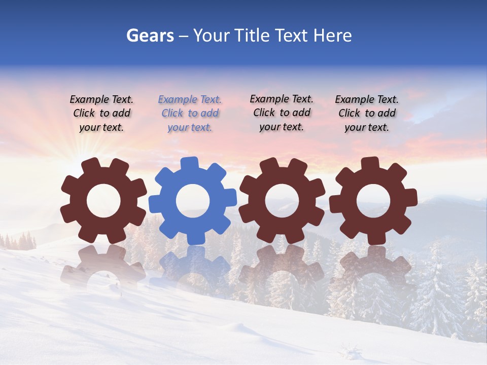 Winter Sunset PowerPoint Template