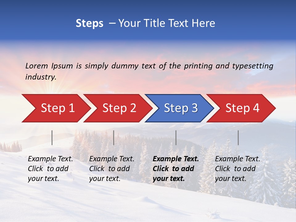 Winter Sunset PowerPoint Template