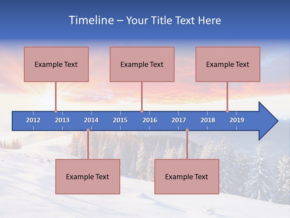 Winter Sunset PowerPoint Template
