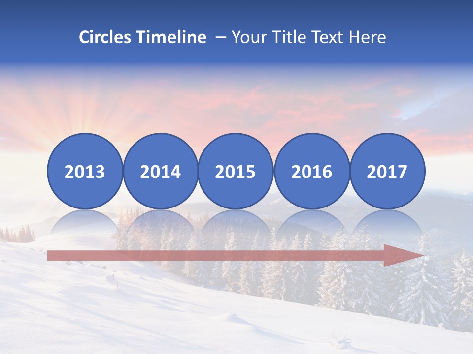 Winter Sunset PowerPoint Template