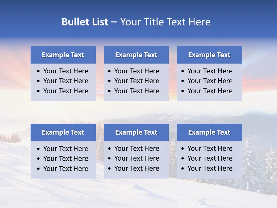 Winter Sunset PowerPoint Template