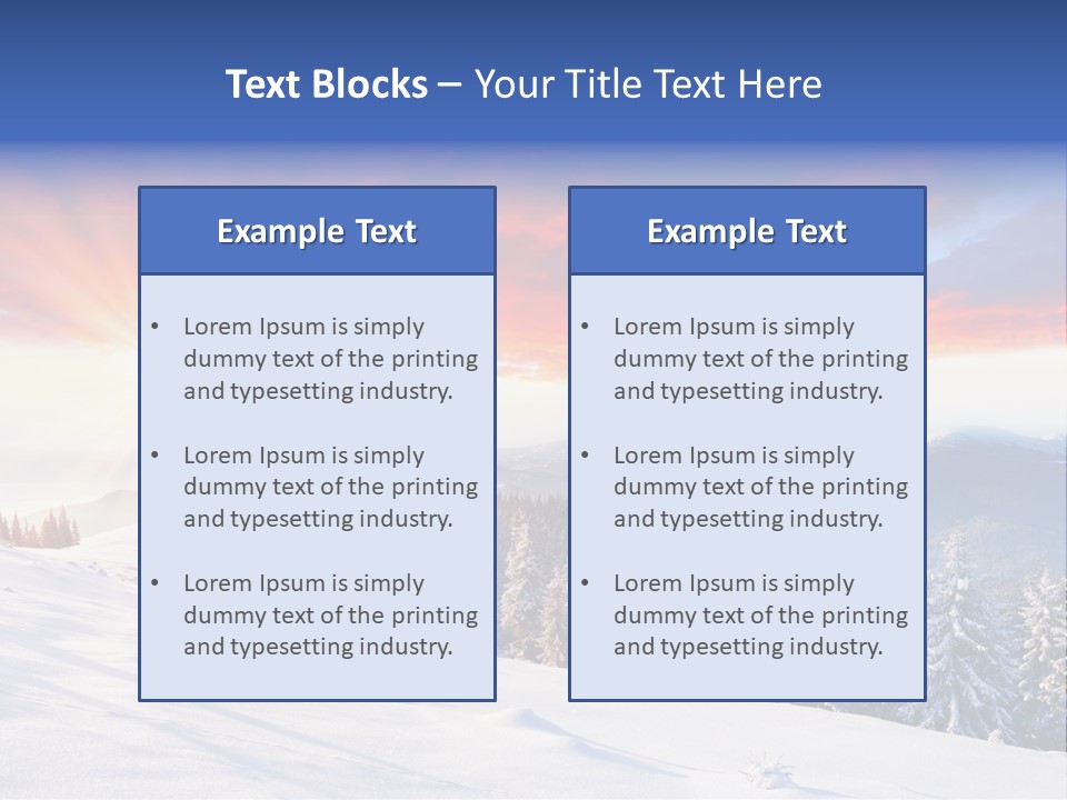 Winter Sunset PowerPoint Template
