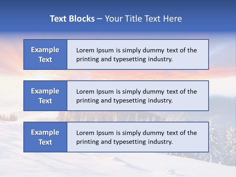 Winter Sunset PowerPoint Template