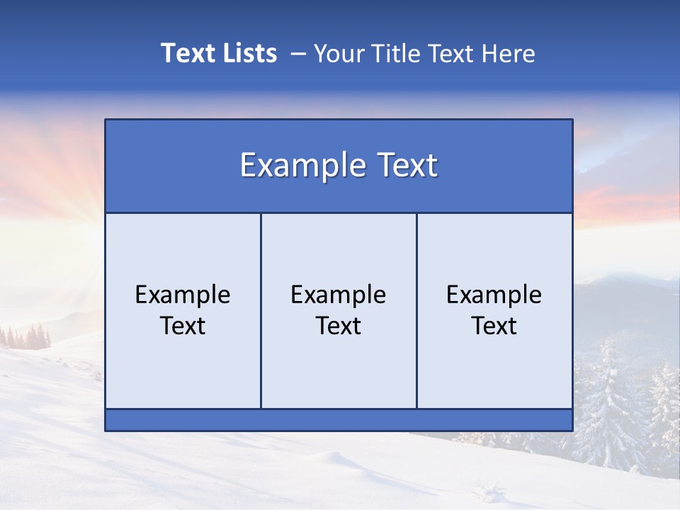 Winter Sunset PowerPoint Template