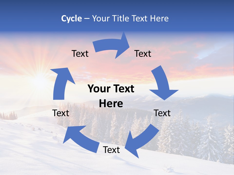 Winter Sunset PowerPoint Template