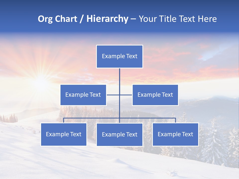 Winter Sunset PowerPoint Template
