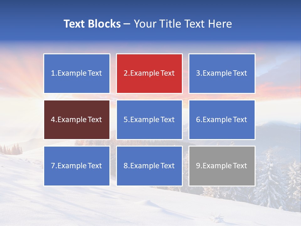 Winter Sunset PowerPoint Template