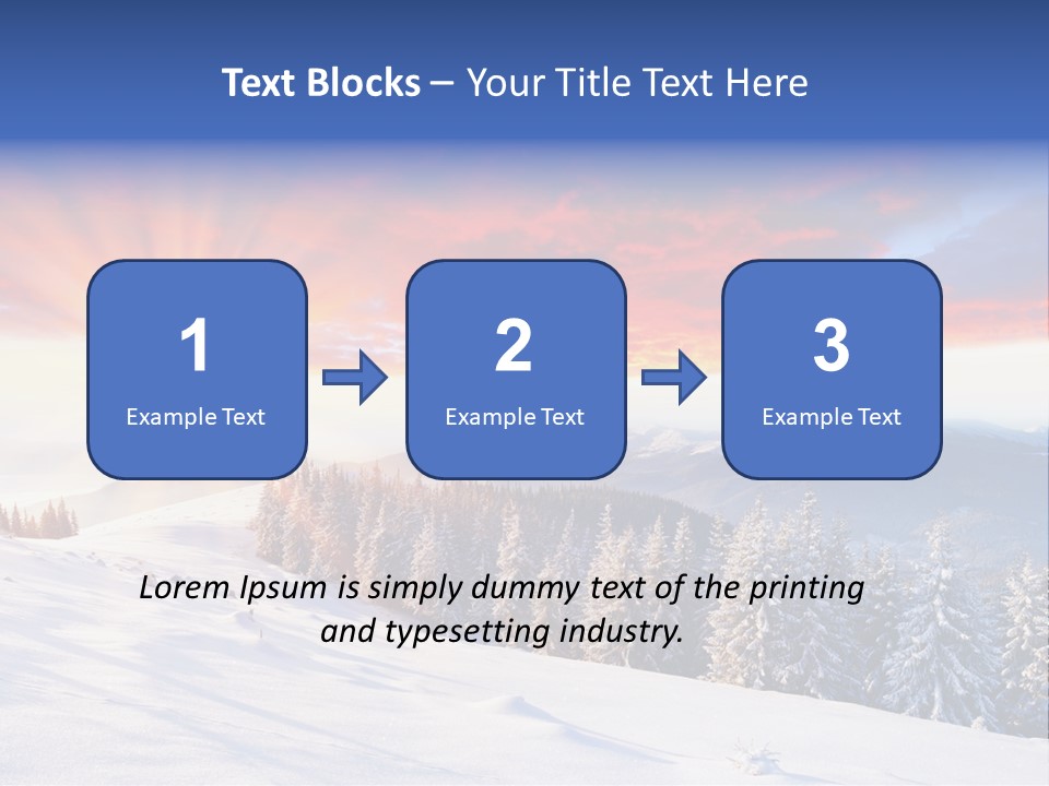 Winter Sunset PowerPoint Template
