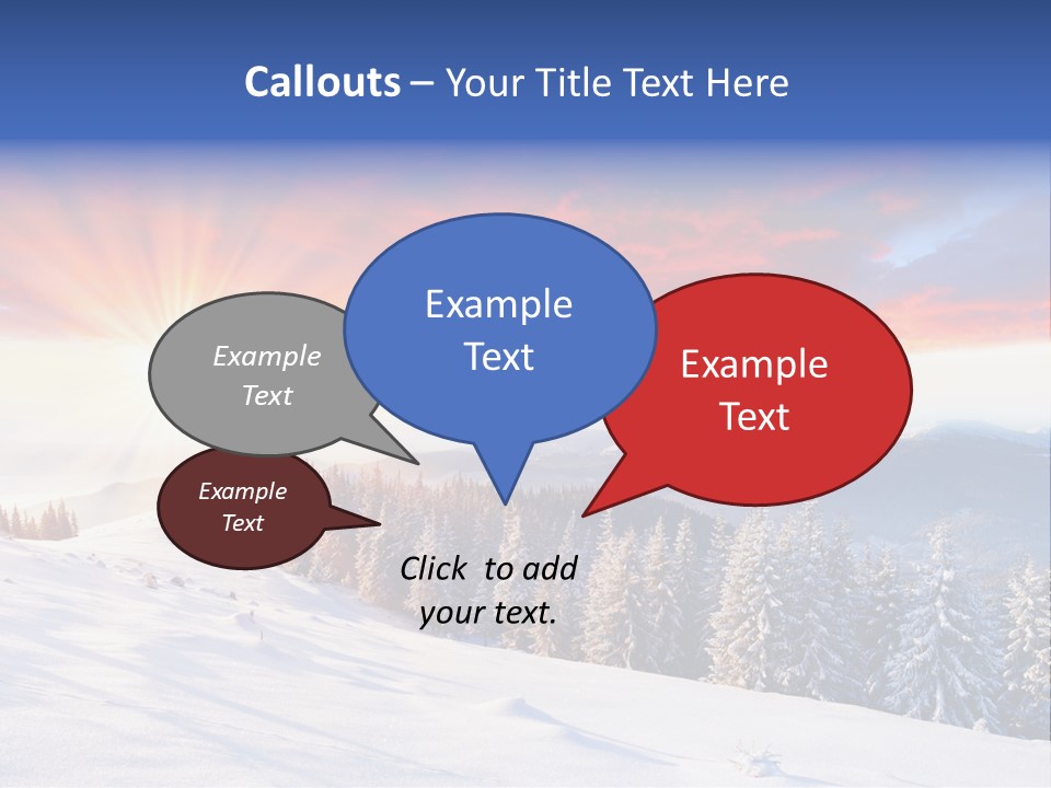 Winter Sunset PowerPoint Template