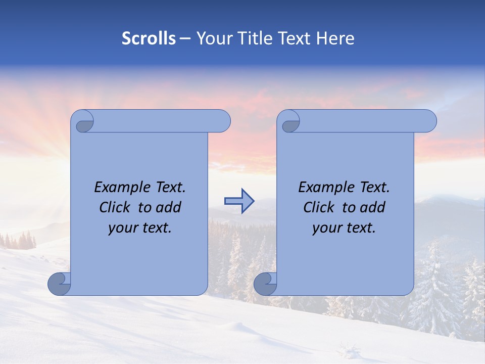 Winter Sunset PowerPoint Template