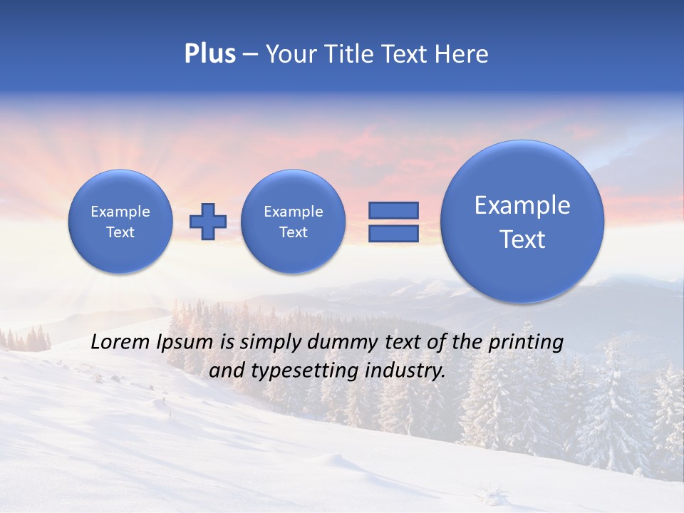 Winter Sunset PowerPoint Template