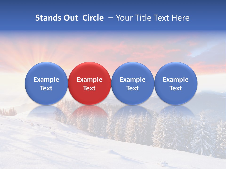 Winter Sunset PowerPoint Template