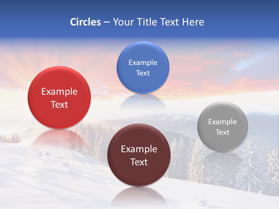 Winter Sunset PowerPoint Template