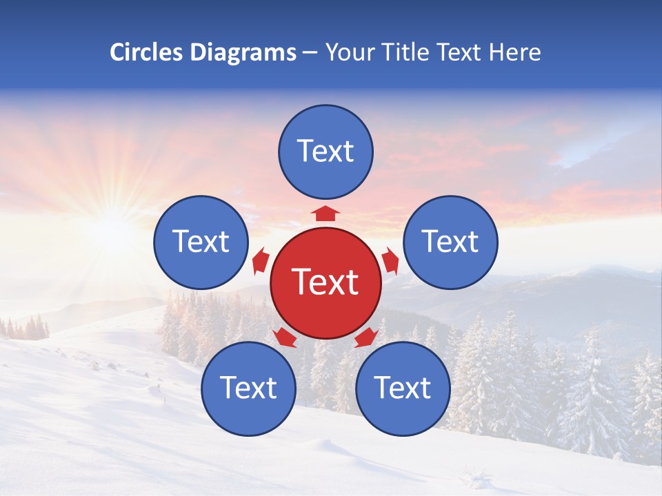 Winter Sunset PowerPoint Template
