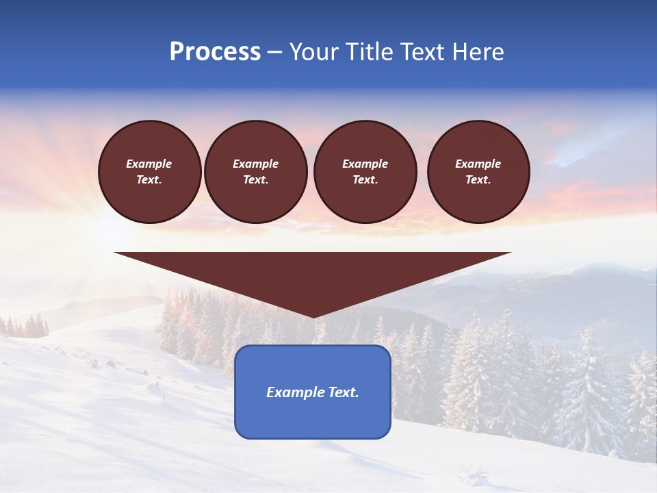 Winter Sunset PowerPoint Template