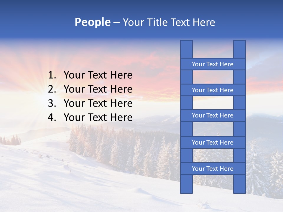 Winter Sunset PowerPoint Template