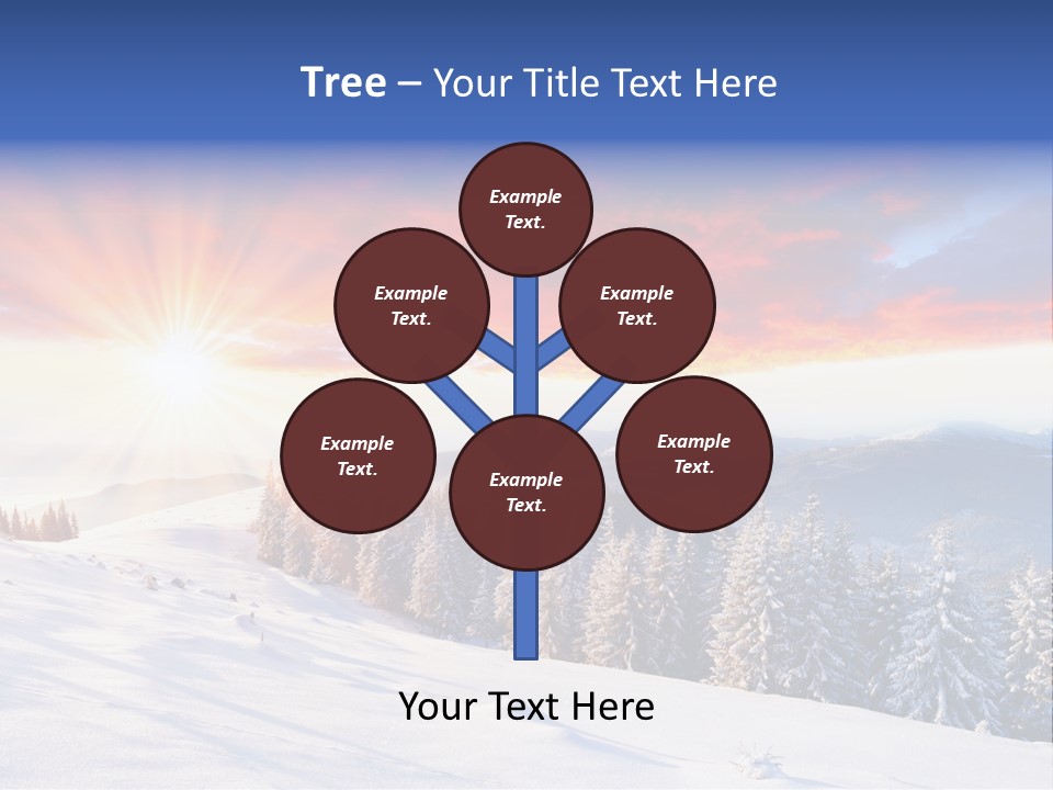 Winter Sunset PowerPoint Template