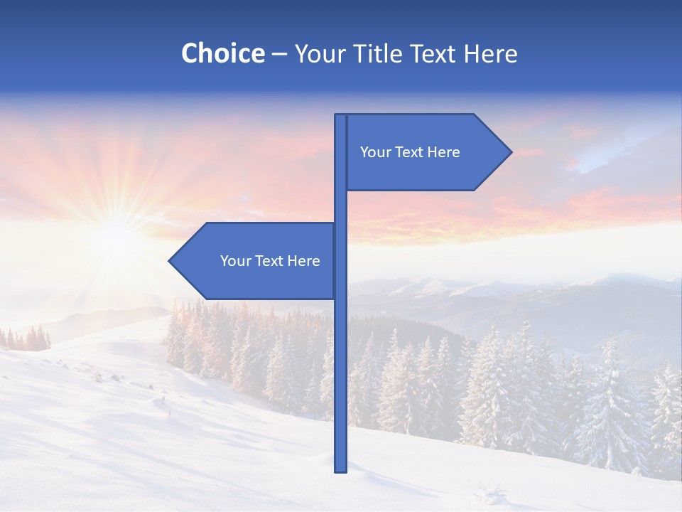 Winter Sunset PowerPoint Template